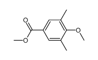 4-methoxy-3,5-dimethylbenzoic acid methyl ester结构式