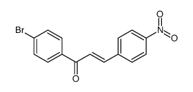 1-(4-bromophenyl)-3-(4-nitrophenyl)prop-2-en-1-one结构式