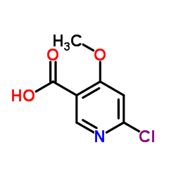6-Chloro-4-methoxynicotinic acid Structure