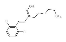 1-Nonen-3-one,1-(2,6-dichlorophenyl)-, oxime structure
