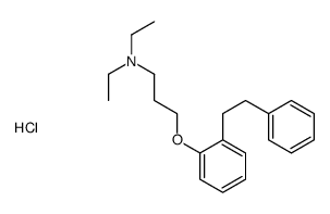 N,N-diethyl-3-(2-phenethylphenoxy)propan-1-amine hydrochloride结构式