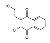 2-Chloro-3-(2-hydroxyethyl)-1,4-naphthoquinone Structure