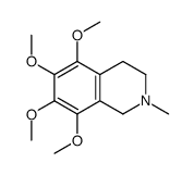 5,6,7,8-tetramethoxy-2-methyl-3,4-dihydro-1H-isoquinoline Structure