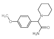 1-Piperidineacetamide, a-(4-methoxyphenyl)-结构式