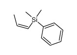 (Z)-dimethyl(phenyl)(prop-1-en-1-yl)silane结构式