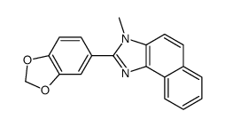 2-(1,3-benzodioxol-5-yl)-3-methylbenzo[e]benzimidazole Structure