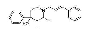 2,3-dimethyl-4-phenyl-1-[(E)-3-phenylprop-2-enyl]piperidin-4-ol Structure