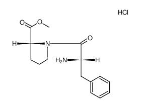 L-phenylalaninyl-L-proline methyl ester hydrochloride结构式
