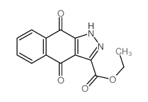 1H-Benz[f]indazole-3-carboxylic acid, 4,9-dihydro-4,9-dioxo-, ethyl ester结构式