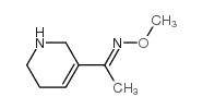 Ethanone, 1-(1,2,5,6-tetrahydro-3-pyridinyl)-, O-methyloxime, (E)- (9CI)结构式