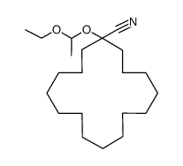 1-(1-ethoxyethoxy)cyclohexadecane-1-carbonitrile Structure