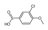 3-chloro-4-methoxy-benzenesulfinic acid结构式