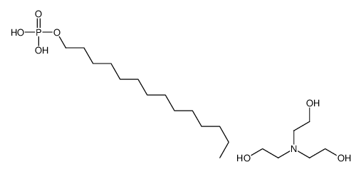 2-[bis(2-hydroxyethyl)amino]ethanol,tetradecyl dihydrogen phosphate Structure