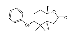 (3aS,5S,7aS)-4,4,7a-trimethyl-5-(phenylselanyl)hexahydrobenzofuran-2(3H)-one结构式