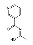 N-acetylpyridine-3-carboxamide Structure