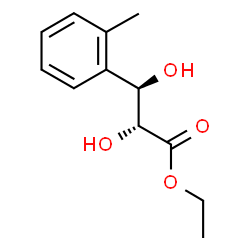 Benzenepropanoic acid, alpha,ba-dihydroxy-2-methyl-, ethyl ester, (alphaR,baR)-rel- (9CI)结构式