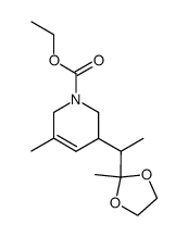 ethyl 3-(1-(2-methyl-1,3-dioxolan-2-yl)ethyl)-5-methyl-1,2,3,6-tetrahydropyridine-1-carboxylate Structure