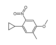 5-nitro-2-methyl-4-cyclopropylanisole Structure