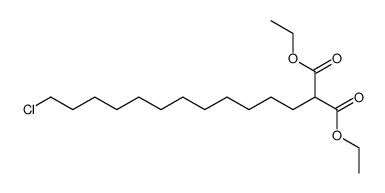 ethyl 13-chloro-1,1-tridecanedicarboxylate结构式