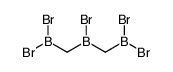 dibromo-[[bromo(dibromoboranylmethyl)boranyl]methyl]borane Structure