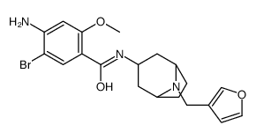 4-amino-5-bromo-N-[8-(furan-3-ylmethyl)-8-azabicyclo[3.2.1]octan-3-yl]-2-methoxybenzamide结构式