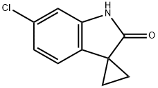 6'-CHLOROSPIRO[CYCLOPROPANE-1,3'-INDOLIN]-2'-ONE结构式