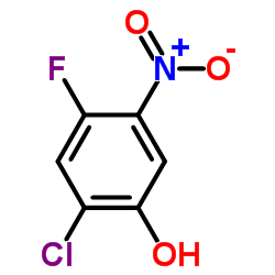 2-Chloro-4-fluoro-5-nitrophenol structure