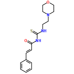 (2E)-N-{[2-(4-Morpholinyl)ethyl]carbamothioyl}-3-phenylacrylamide Structure