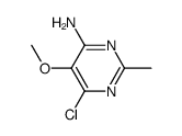 6-chloro-5-methoxy-2-methylpyrimidin-4-amine Structure