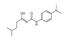 N-[[4-(dimethylamino)phenyl]carbamoyl]-4-methylpentanamide Structure