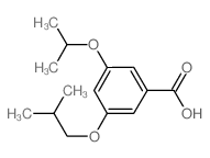 3-(2-Methylpropoxy)-5-(propan-2-yloxy)benzoic acid structure