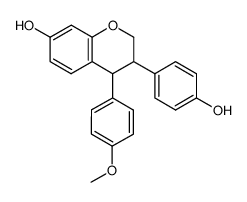 3-(4-hydroxyphenyl)-4-(4-methoxyphenyl)chroman-7-ol结构式
