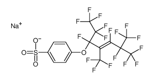 sodium 4-[[1,3,4,5,5,5-hexafluoro-1-(pentafluoroethyl)-2,4-bis(trifluoromethyl)-2-pentenyl]oxy]benzenesulphonate结构式