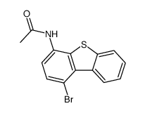 N-(1-bromo-dibenzothiophen-4-yl)-acetamide Structure