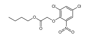 (2,4-dichloro-6-nitro-phenoxy)-acetic acid butyl ester结构式