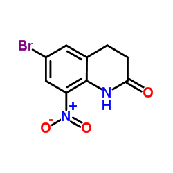 6-Bromo-8-nitro-3,4-dihydro-2(1H)-quinolinone Structure