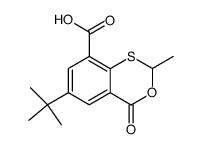 6-tert-Butyl-2-methyl-4-oxo-4H-3,1-benzoxathiin-8-carbonsaeure Structure