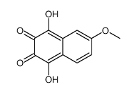 1,4-dihydroxy-6-methoxynaphthalene-2,3-dione结构式