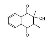 3-Hydroxy-2,3-dimethyl-2,3-dihydro-1,4-naphthoquinone结构式