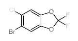 5-溴-6-氯-2,2-二氟苯并[d[1,3]二氧代结构式