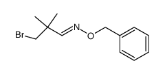 3-bromo-2,2-dimethyl-1-propanone O-(phenylmethyl)oxime Structure