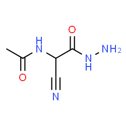 Glycine,N-acetyl-2-cyano-,hydrazide结构式