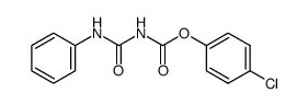 4-phenyl-allophanic acid-(4-chloro-phenyl ester) Structure