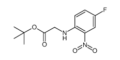 tert-butyl 2-[(4-fluoro-2-nitrophenyl)amino]acetate结构式