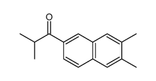 1-(6,7-dimethylnaphthalen-2-yl)-2-methylpropan-1-one Structure