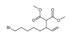 dimethyl 2-(8-bromooct-1-en-3-yl)propanedioate结构式