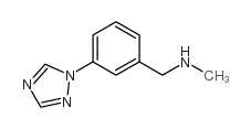 N-甲基-n-[3-(1H-1,2,4-噻唑-1-基)苄基]胺结构式