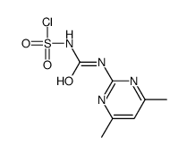 N-[(4,6-dimethylpyrimidin-2-yl)carbamoyl]sulfamoyl chloride Structure