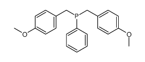 bis[(4-methoxyphenyl)methyl]-phenylphosphane Structure