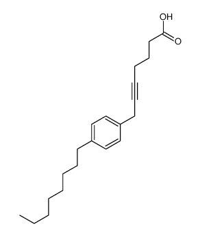 7-(4-octylphenyl)hept-5-ynoic acid Structure